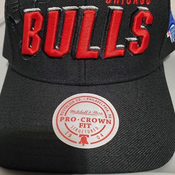 Chicago Bulls Draft 1996 Shadow Mitchell & Ness Hat Snapback Cap NWT - Picture 4 of 10